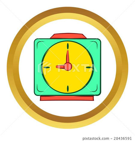 Colorful alarm clock vector icon, cartoon style Colorful alarm clock vector icon, cartoon style 28436591