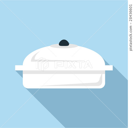 Big pan icon, flat style Big pan icon, flat style 28436601