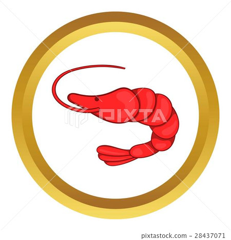 Shrimp vector icon 28437071