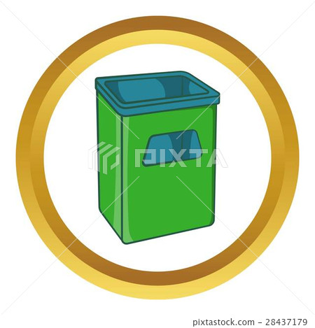 Street dustbin vector icon Street dustbin vector icon 28437179