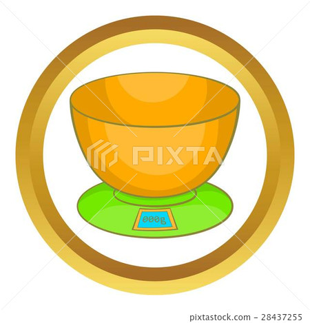 Kitchen scales vector icon Kitchen scales vector icon 28437255