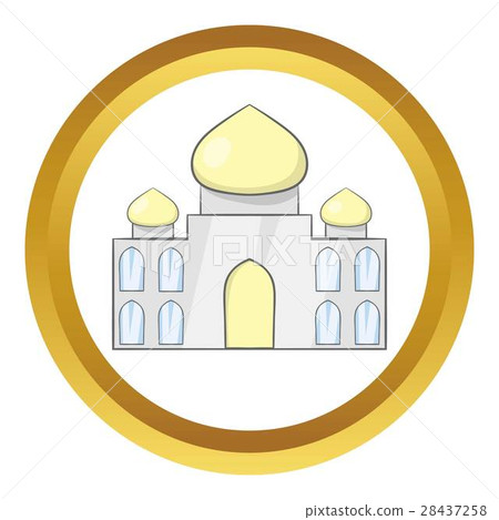 Taj Mahal, India vector icon 28437258
