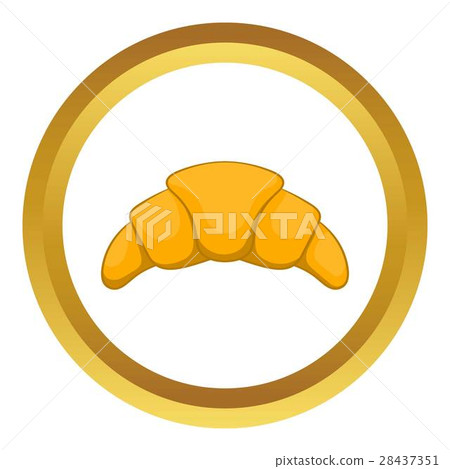 Croissant vector icon 28437351