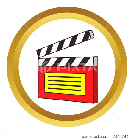 Clapperboard vector icon 28437444