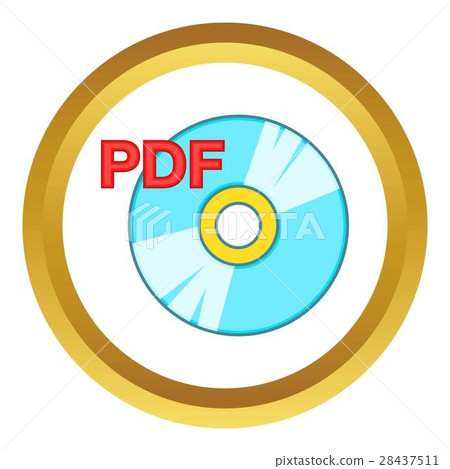 PDF book vector icon 28437511