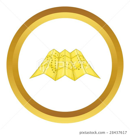 Road map vector icon 28437617