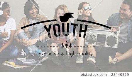Youth Vintage Vector Graphic Concept Youth Vintage Vector Graphic Concept 28440839