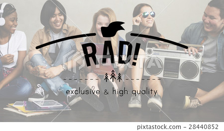 RAD! Vintage Vector Graphic Concept RAD! Vintage Vector Graphic Concept 28440852