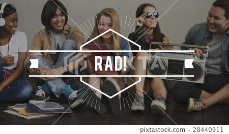 RAD! Vintage Vector Graphic Concept RAD! Vintage Vector Graphic Concept 28440911
