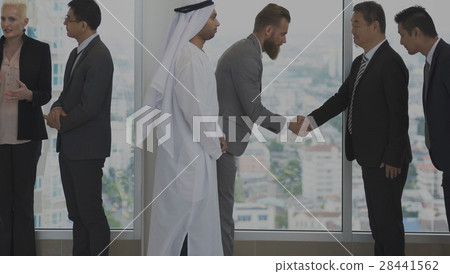 Business Partners Introductionary Handshake Bow Business Partners Introductionary Handshake Bow 28441562