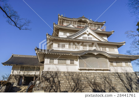 千葉城堡風景在冬天 28441761