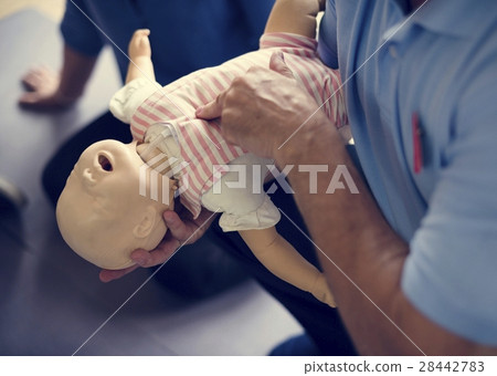 CPR First Aid Training Concept 28442783