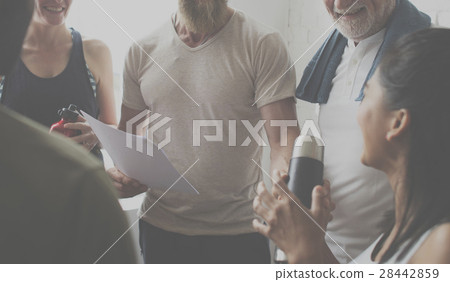 Diversity People Exercise Class Relax Concept 28442859