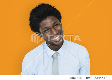 African Descent Man Tilt Head Concept African Descent Man Tilt Head Concept 28443649