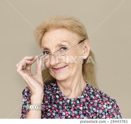 Woman Cheerful Studio Portrait Concept Woman Cheerful Studio Portrait Concept 28443761