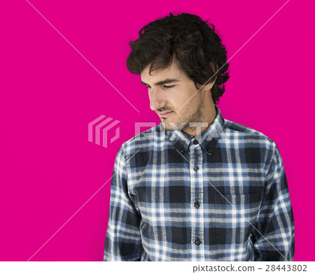 Caucasion Man Casual Confident Attractive Concept 28443802