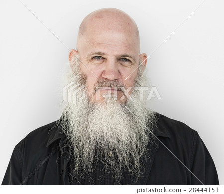 Men Adult Long Beard Bald Head Thoughtful Men Adult Long Beard Bald Head Thoughtful 28444151