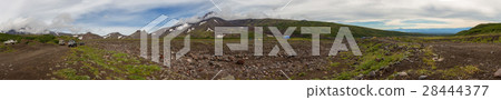Panorama of Avachinskaya group Volcano on Panorama of Avachinskaya group Volcano on 28444377