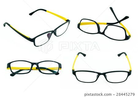 Set of black and yellow light weight eyeglasses Set of black and yellow light weight eyeglasses 28445279