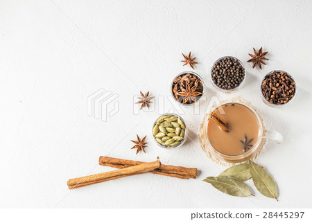  Chai Indian milk tea Herb tea with milk of Chai India 28445297