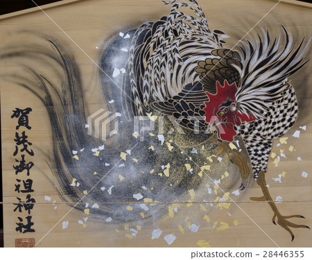 Chicken ema Kamo shrine 28446355