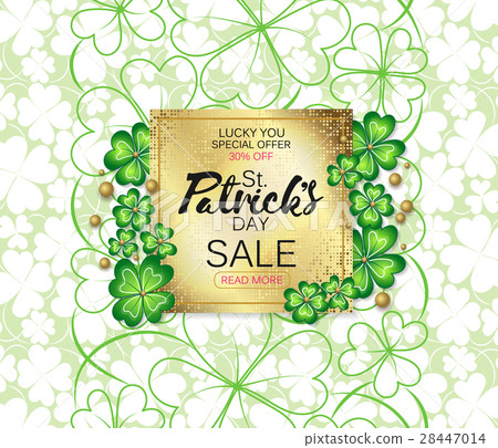 Saint Patrick's Day sale banner, advertising Saint Patrick's Day sale banner, advertising 28447014