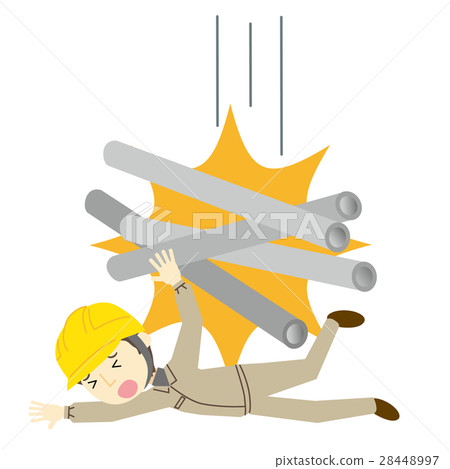 Male worker crushed under iron pipe Male worker crushed under iron pipe 28448997