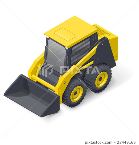 Skid steer mini loader icon Skid steer mini loader icon 28449168