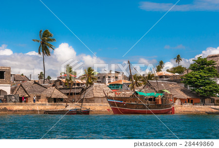 Lamu old town waterfront, Kenya 28449860
