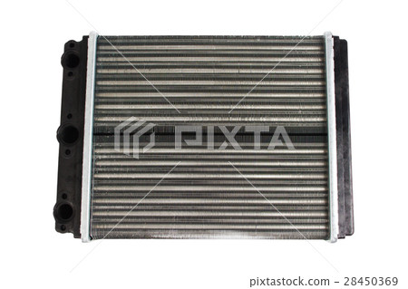 Car radiator isolated over white background 28450369