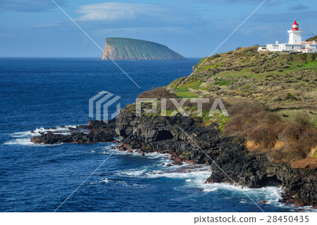 Goat island and lighthouse in Terceira Goat island and lighthouse in Terceira 28450435