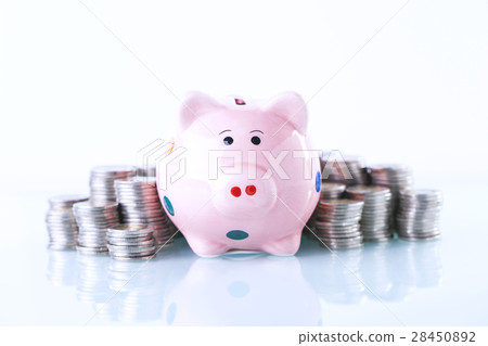 Financial concept, home saving. 28450892