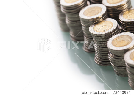 Couns on white background. Couns on white background. 28450955