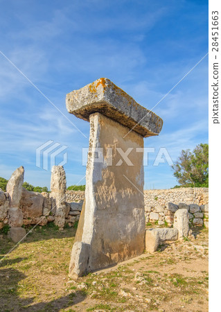 Taula megalithic monument in Torralba den Salord Taula megalithic monument in Torralba den Salord 28451663
