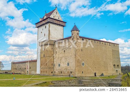 Herman Narva Castle facade, Narva, Estonia. 28451665