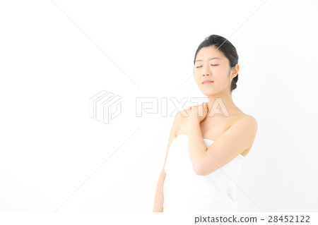美女僵硬的脖子 28452122