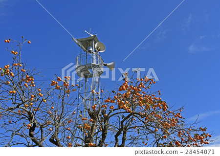 Fire watchtower and persimmon nuts 28454071