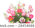 bouquet of pink tulips with Matthiola incana 28454688