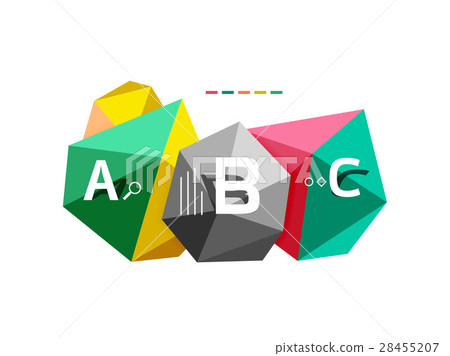 Abstract triangle low poly infographic template Abstract triangle low poly infographic template 28455207