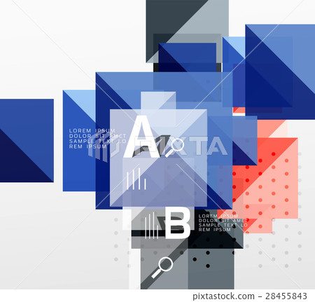 Vector square abstract background 28455843