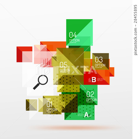 Square infographic banner. 28455895