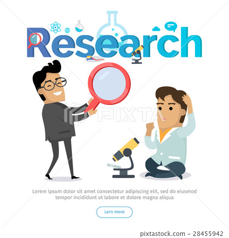 Research Conceptual Flat Vector Web Banner 28455942