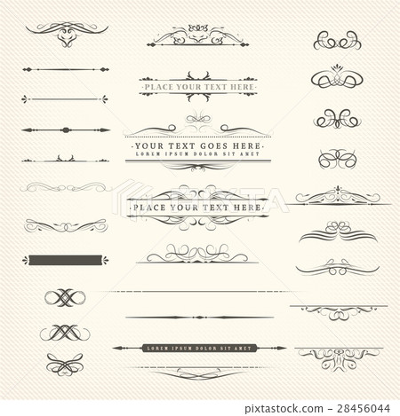 Retro Ornaments And Decorations Set Retro Ornaments And Decorations Set 28456044