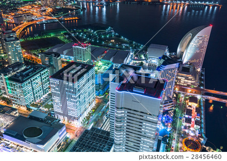 [Kanagawa] Yokohama, Minatomirai night view 28456460