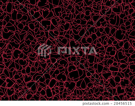 Seamless pattern with hearts for Valentine's Day - Stock Illustration ...