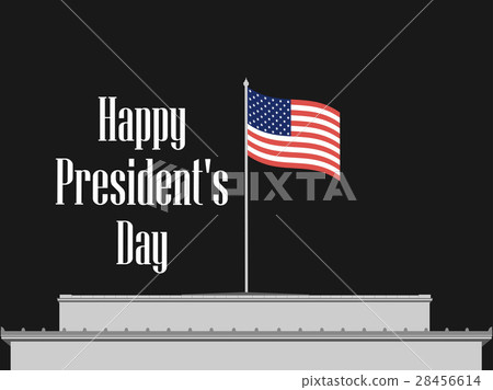 Happy Presidents Day. American flag. Vector 28456614