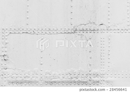 Old ship hull fragment, white iron sheets Old ship hull fragment, white iron sheets 28456641