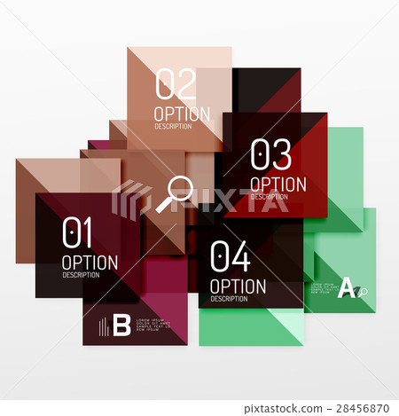 Modern square composition, abstract banner 28456870