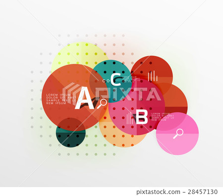 Colorful glossy circle infographics Colorful glossy circle infographics 28457130
