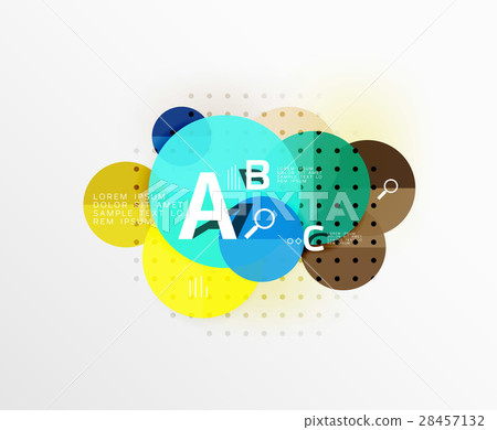 Colorful glossy circle infographics Colorful glossy circle infographics 28457132